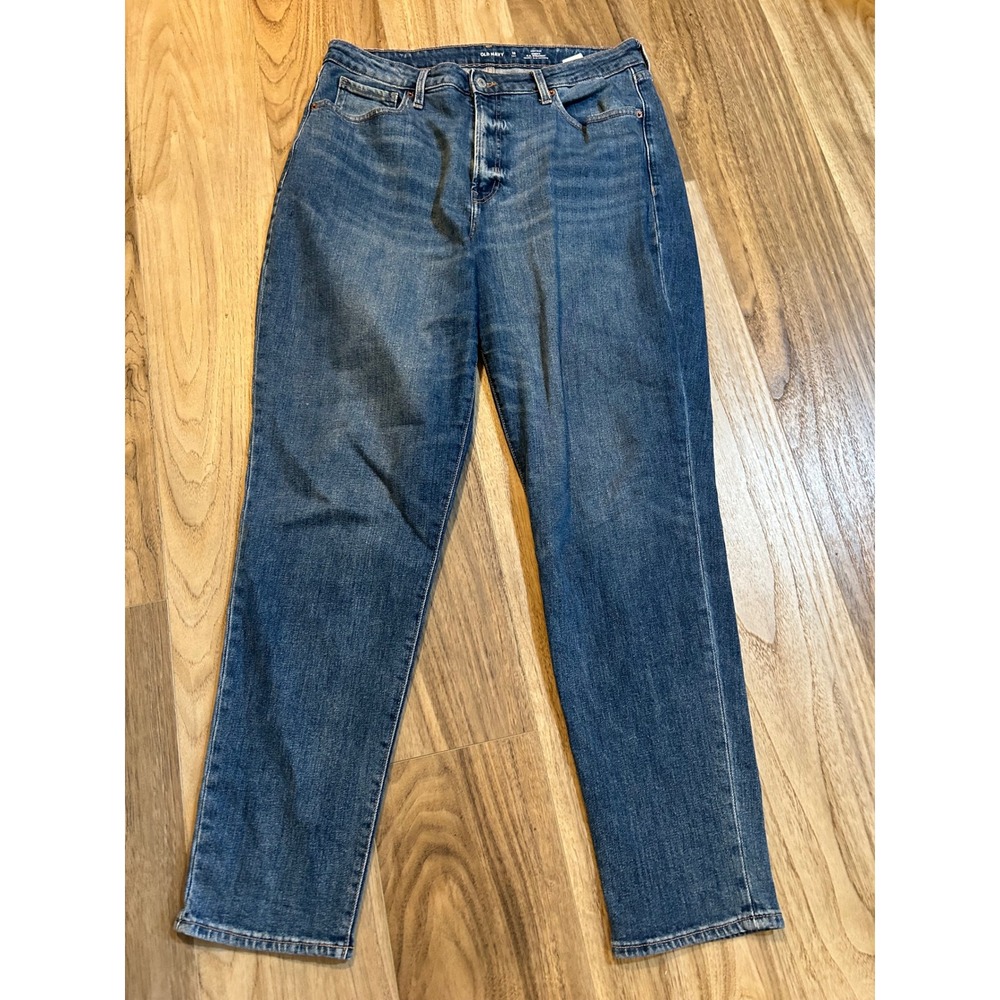 Old Navy High-Rise O.G. Straight Curvy Jeans Medium Wash Blue Size 16 Tall